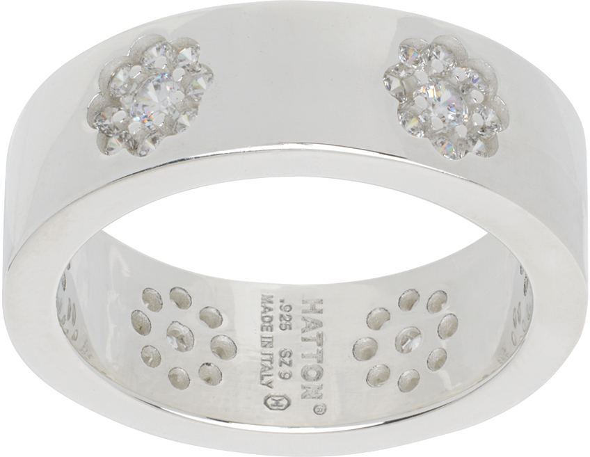 Shop Hatton Labs Silver Daisy Band Ring