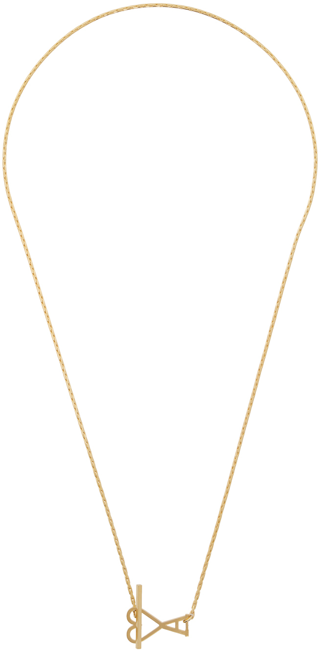 Gold Ami de Caur 2 In 1 Chain Necklace