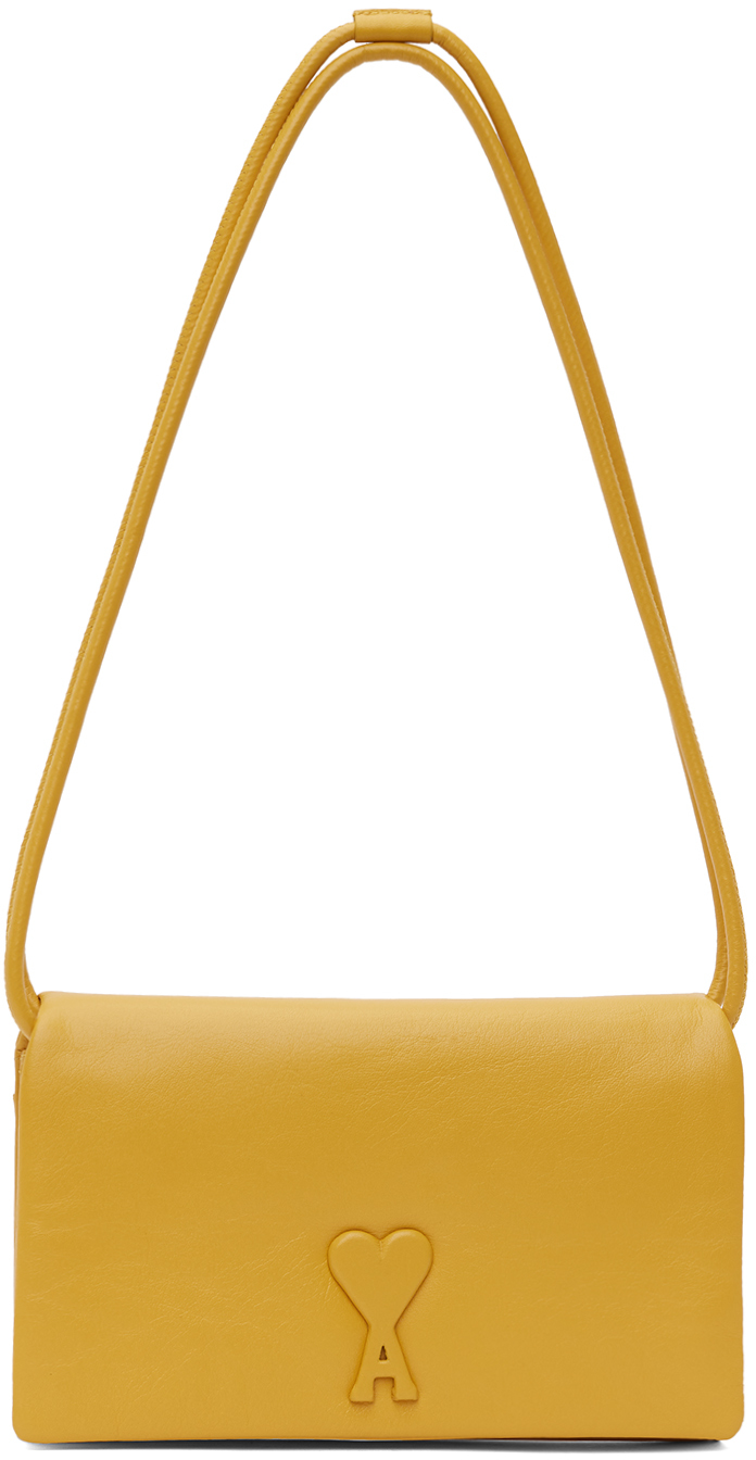 Yellow Wallet Strap Voulez-Vous Bag by AMI Paris on Sale
