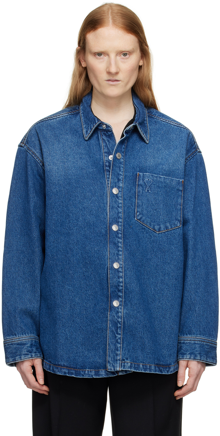 Ami alexandre mattiussi denim jacket best sale