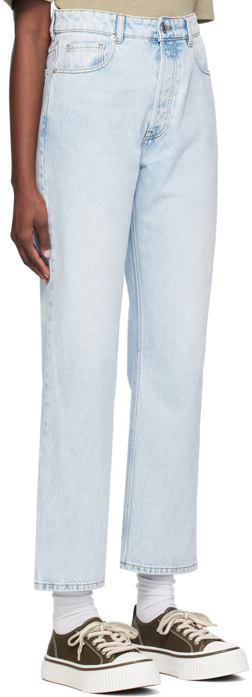 Ami Alexandre Mattiussi Loose Fit Jeans Bleu Javel In Bleu Javel/448