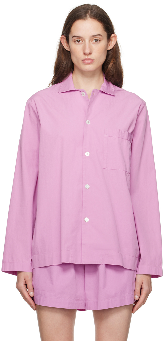 Purple Long Sleeve Pyjama Shirt