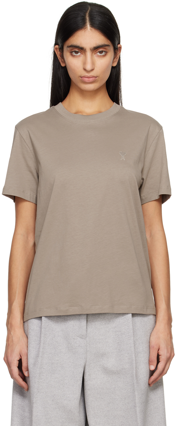 AMI Paris: トープ Ami de Cœur Tシャツ | SSENSE 日本