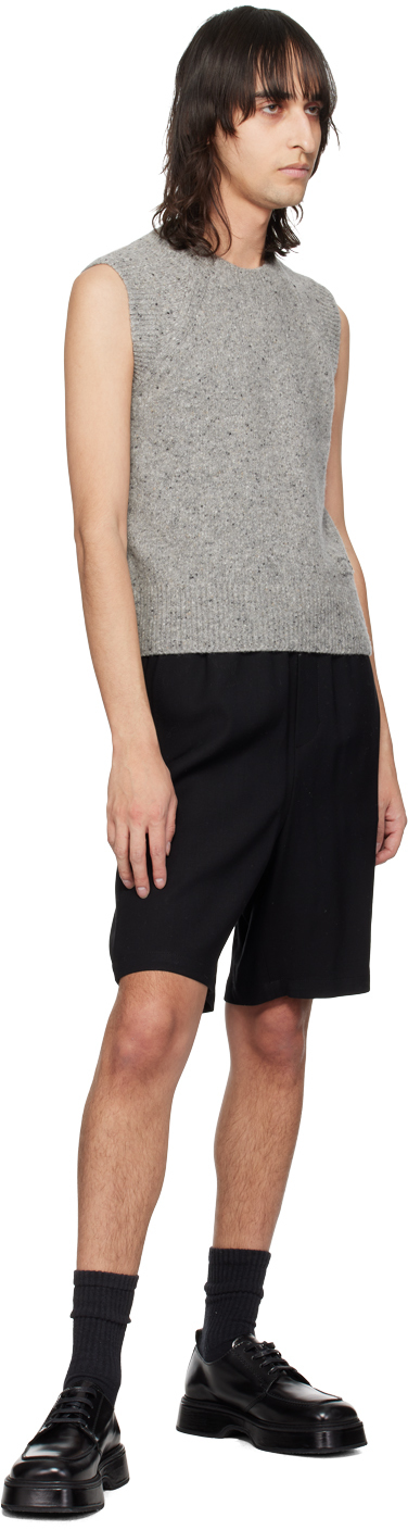Ami Alexandre Mattiussi Gray Crewneck Vest In Light Grey/096