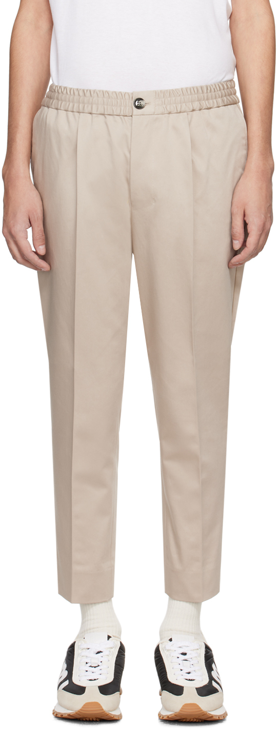 Shop Ami Alexandre Mattiussi Beige Four-pocket Trousers In Light Beige/271