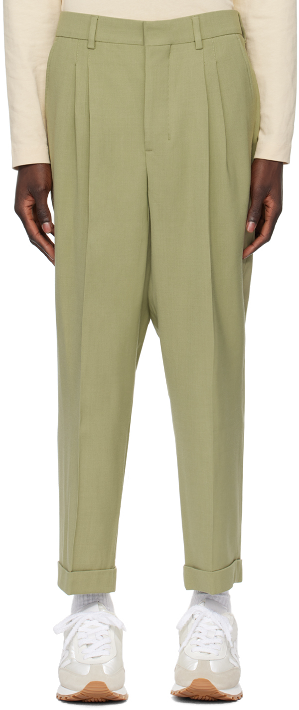 Green Carrot-Fit Trousers