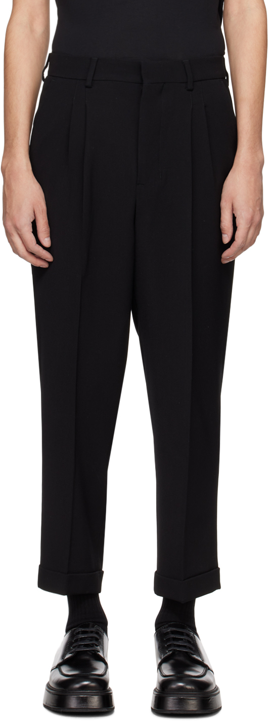Black Carrot-Fit Trousers