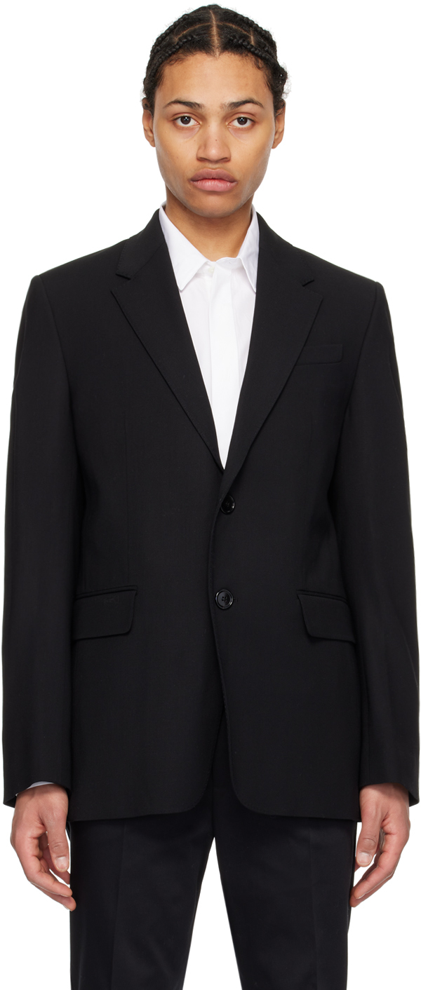 AMI Paris: Black Two-Button Blazer | SSENSE