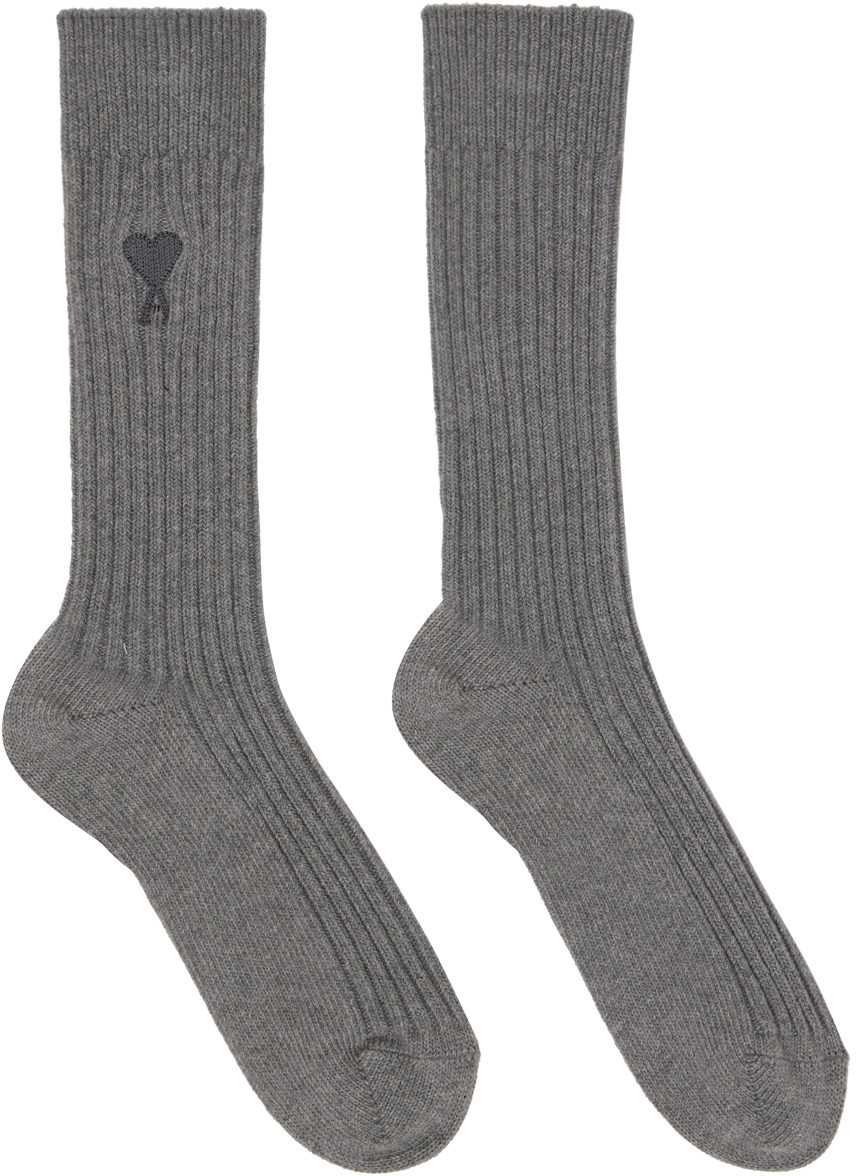 Y's Blue Solid Socks, $40, SSENSE
