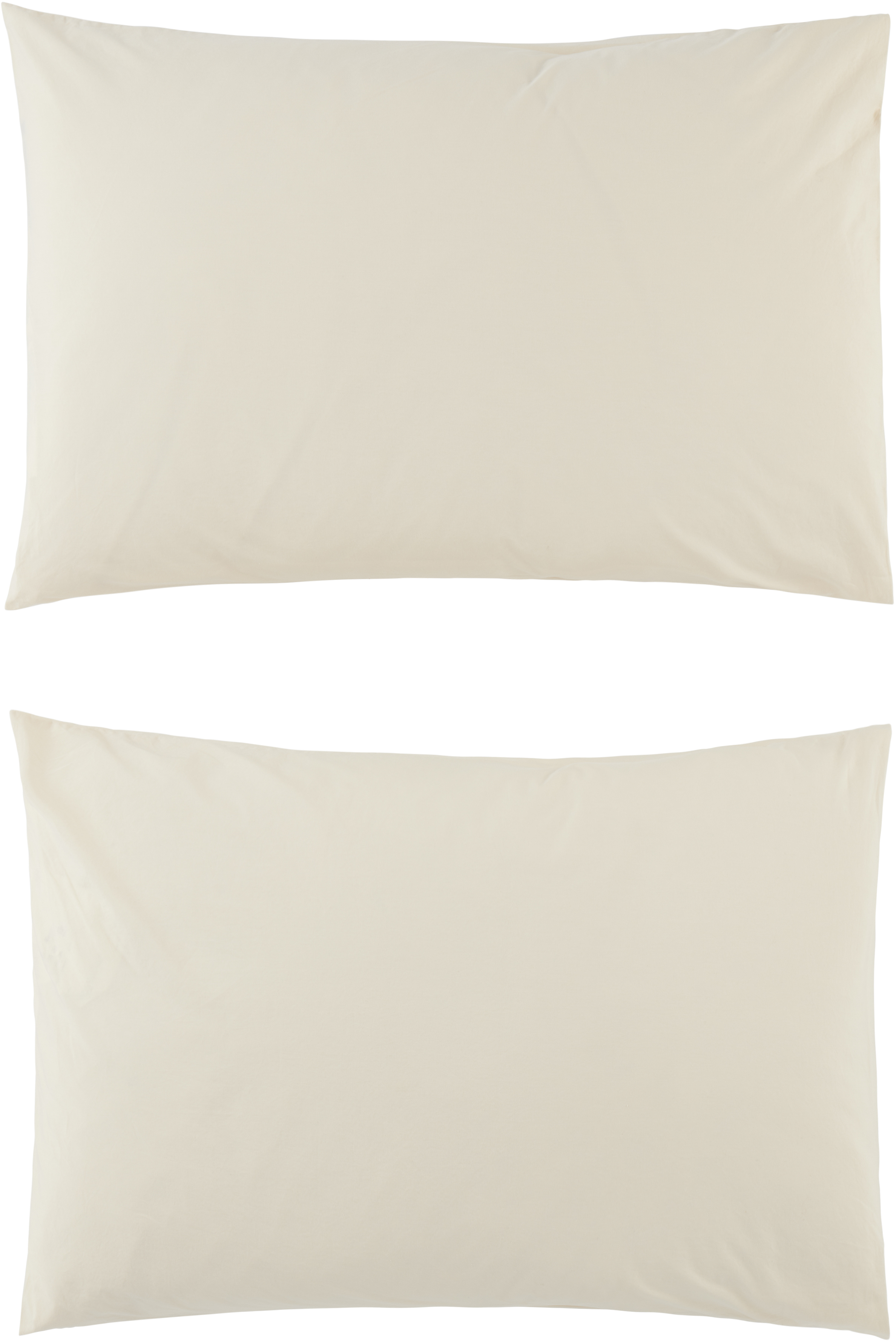 Tekla Off-white Percale Pillowcases In Winter White
