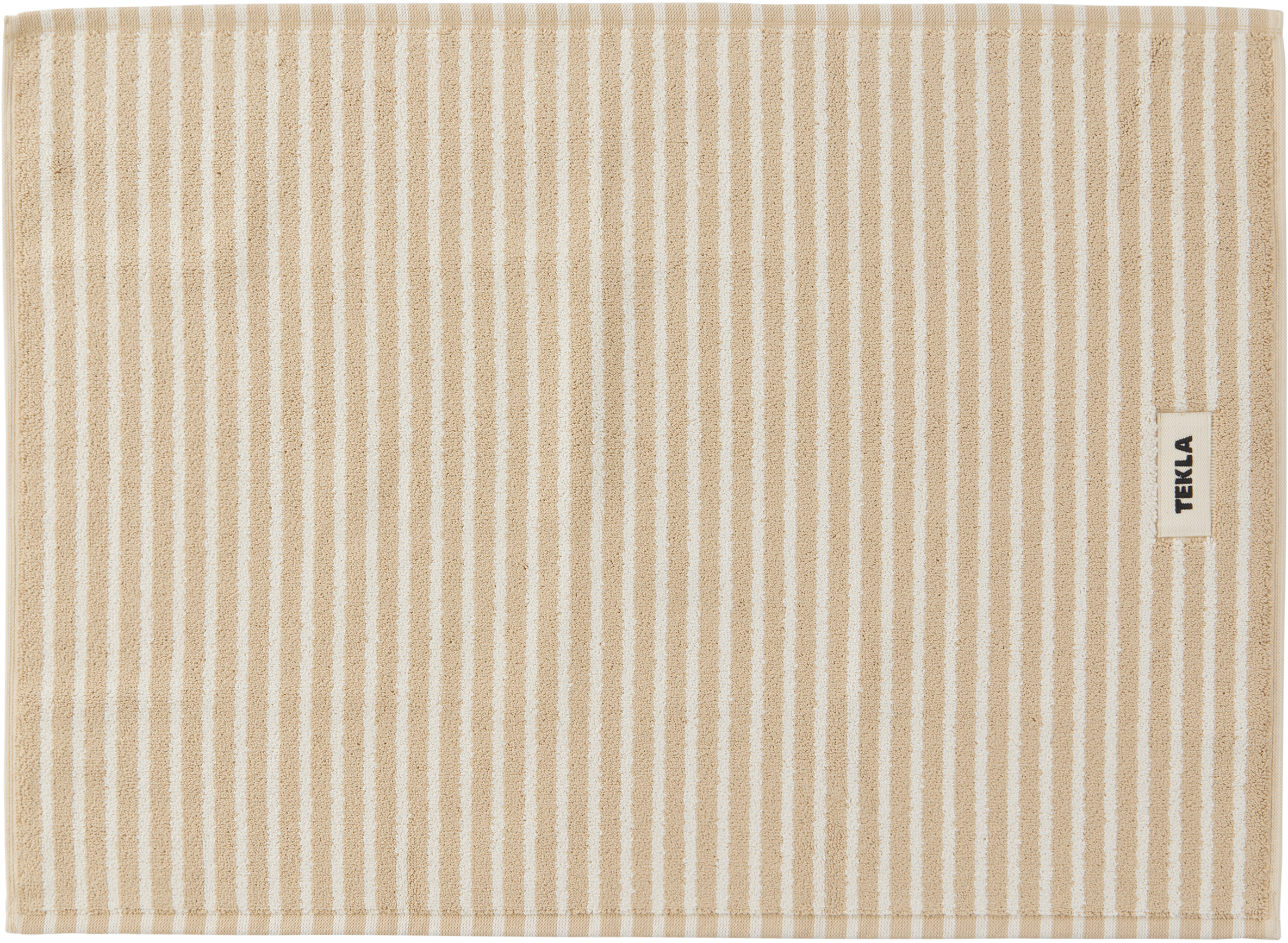 Tekla Off-white & Beige Terry Bath Mat In Brown