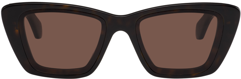 ALAÏA Tortoiseshell Rectangular Sunglasses