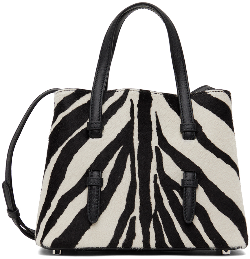 ALAÏA Black & White Mina 20 Shoulder Bag