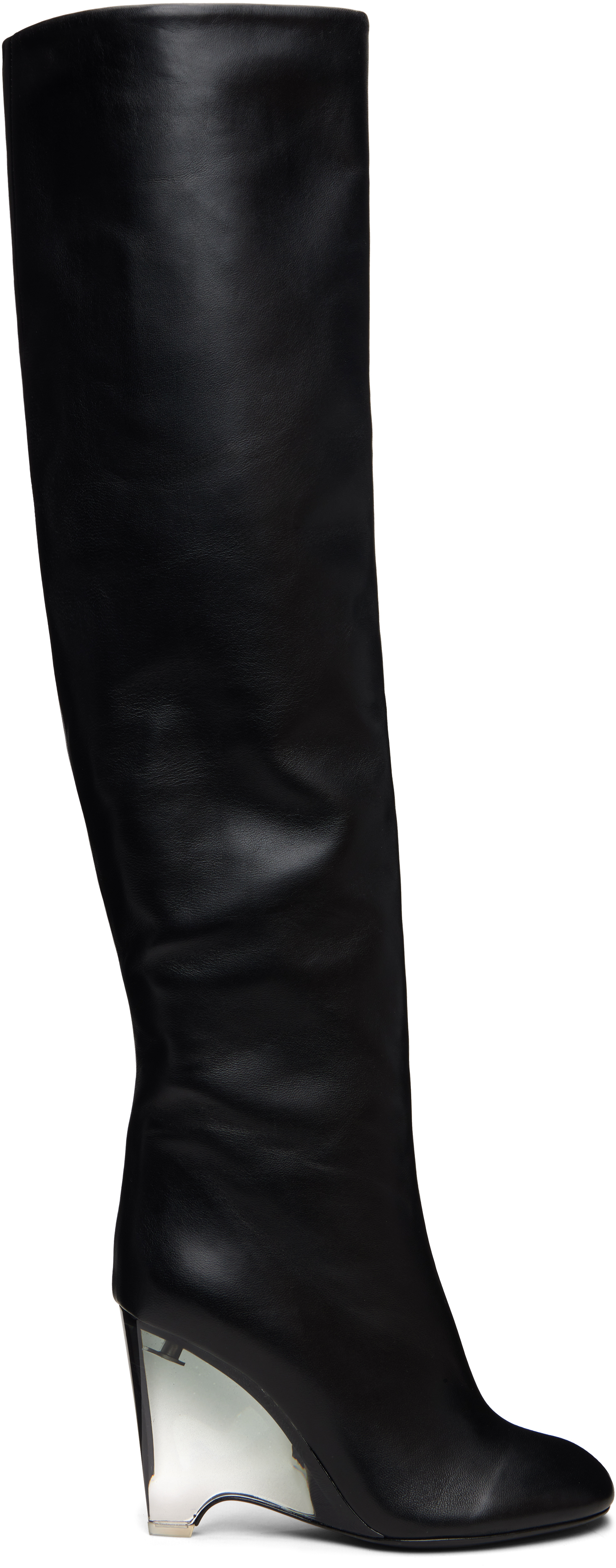 Alaïa Black Wedge 100 Boots In Black