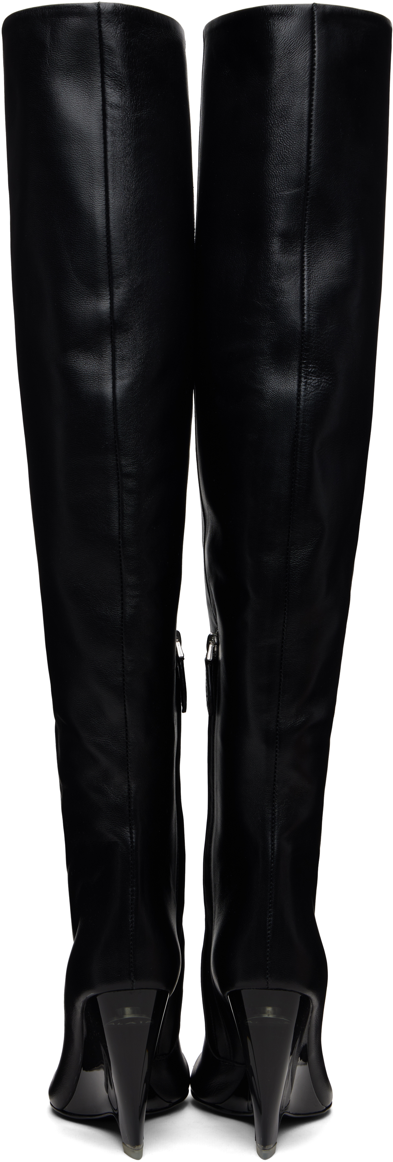 Alaïa Black Wedge 100 Boots In Black