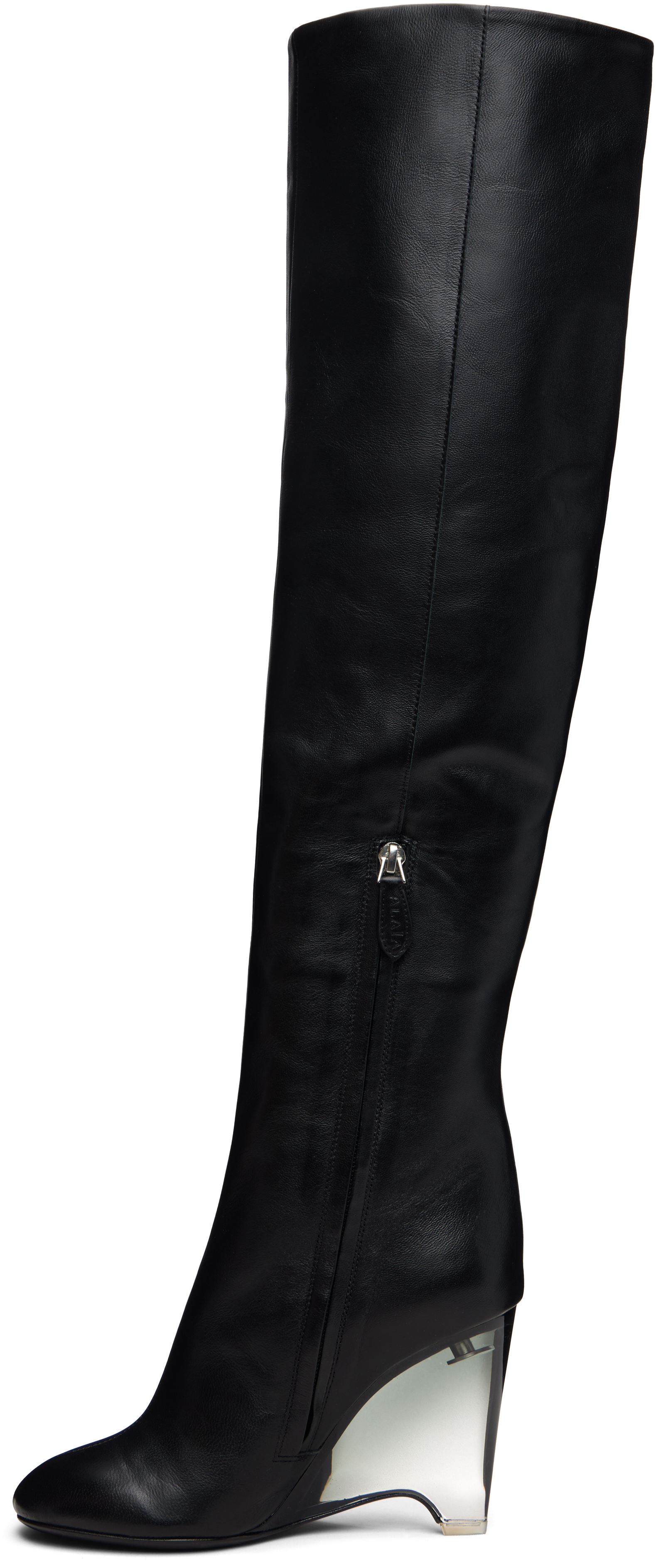 Alaïa Black Wedge 100 Boots In Black