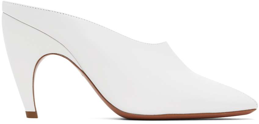 Vince white hot sale mules