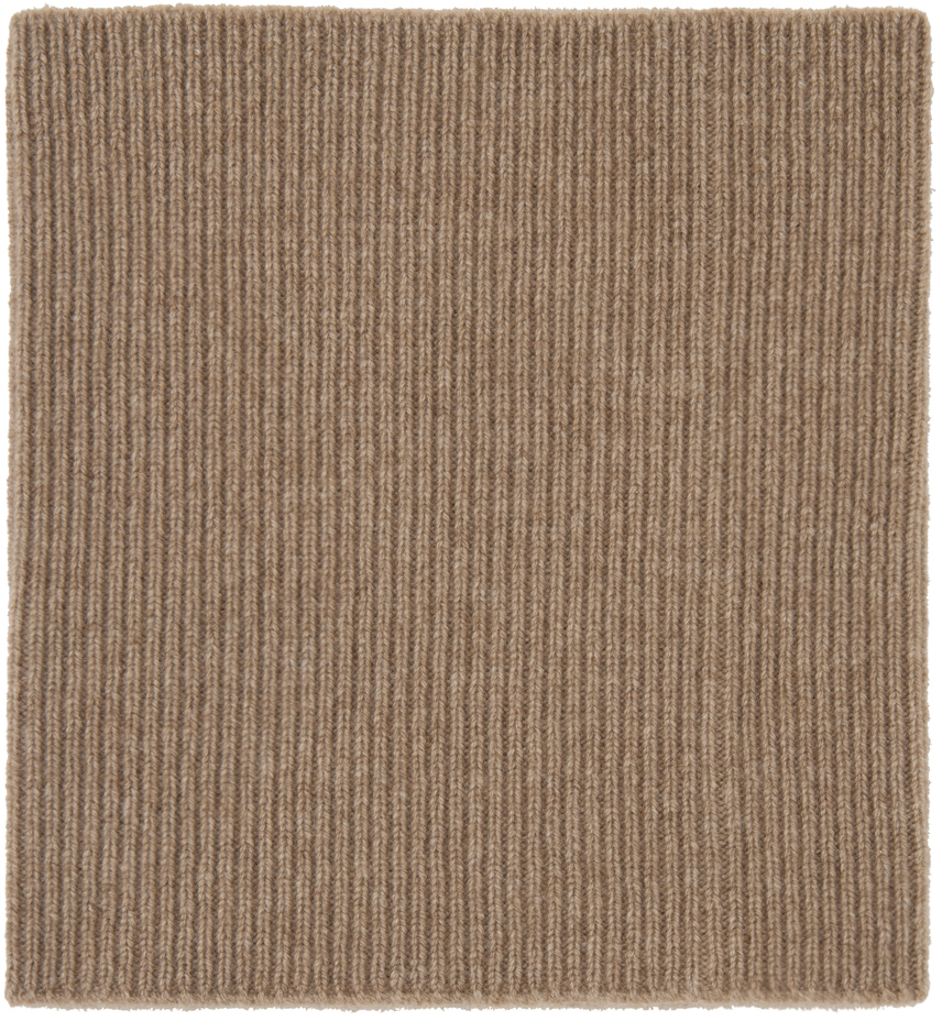 AURALEE: Brown Cashmere Neck Warmer | SSENSE