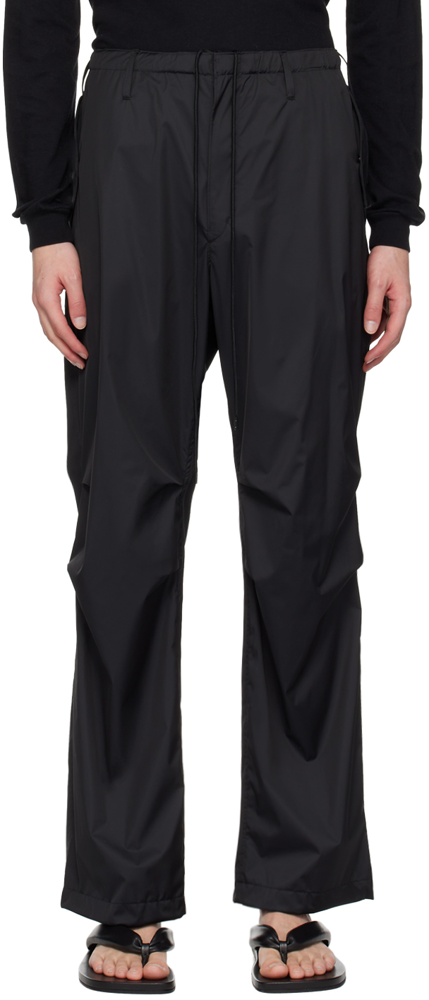 【関税込み】AURALEE Trousers Black Field Trousers by AURALEE on Sale