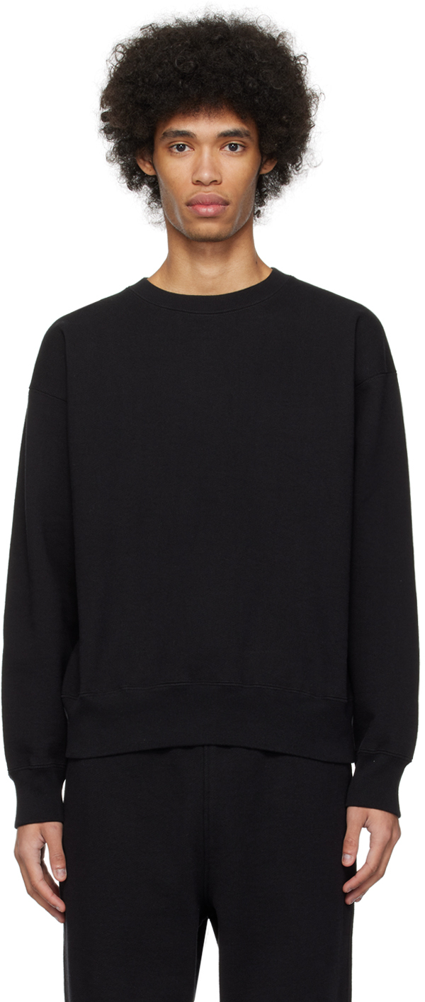 Shop Auralee Black Heavy Sweatshirt