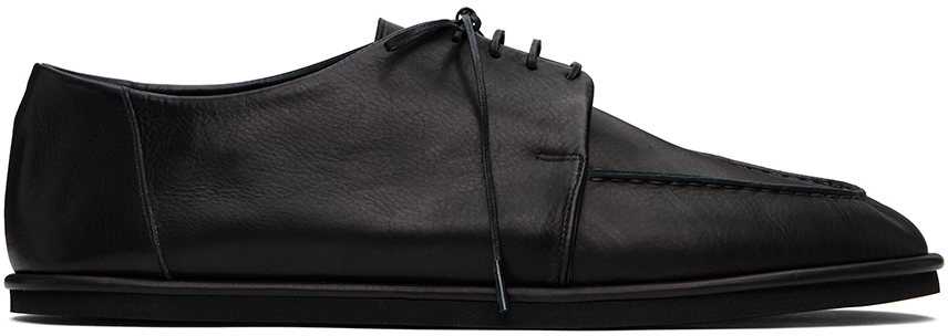 Black Leather Oxfords