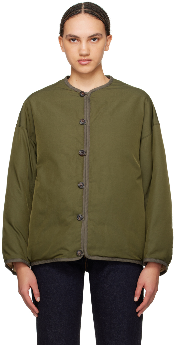 visvim: Green Reversible Down Jacket | SSENSE Canada