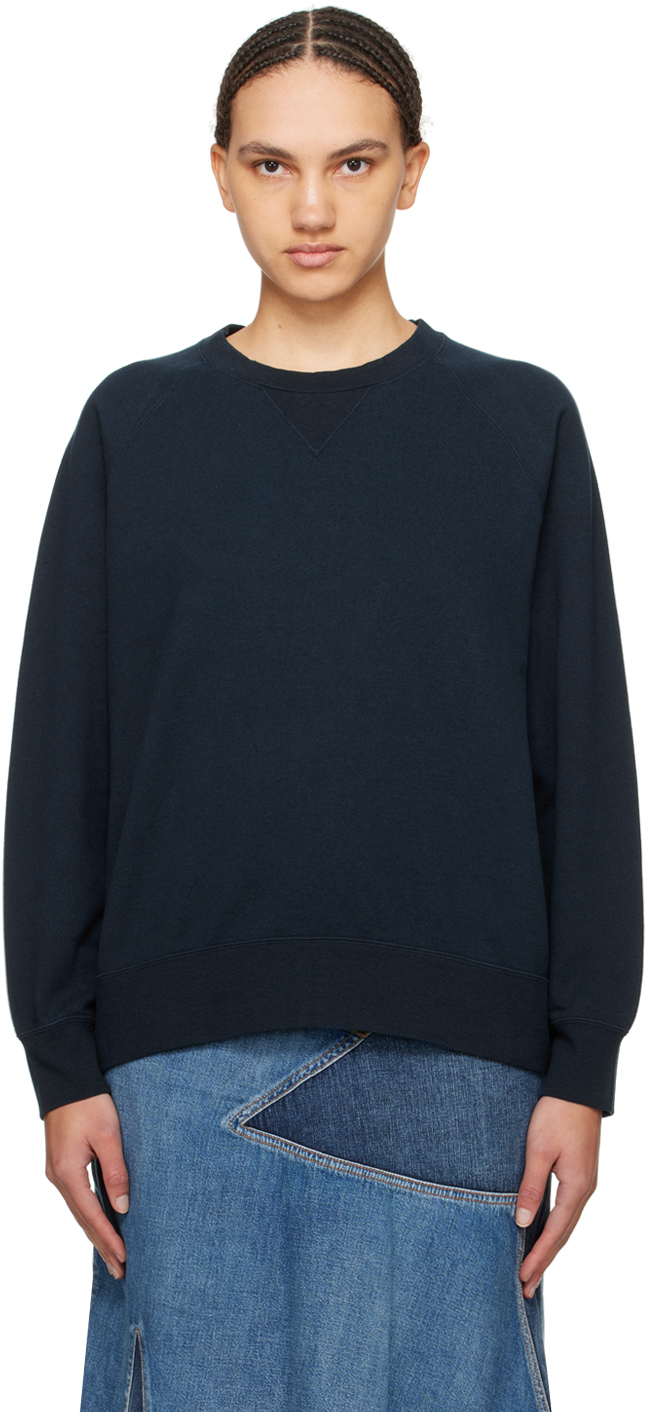 visvim: Navy Amplus Sweatshirt | SSENSE Canada