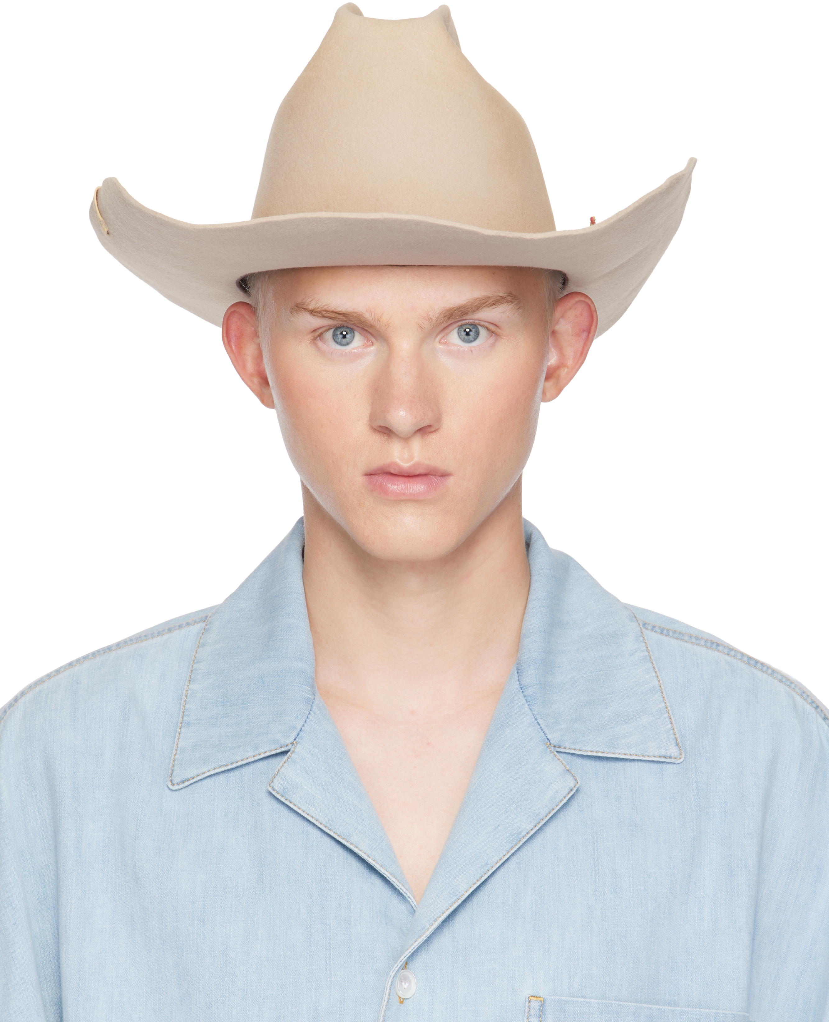 Beige Vin Cowboy Hat