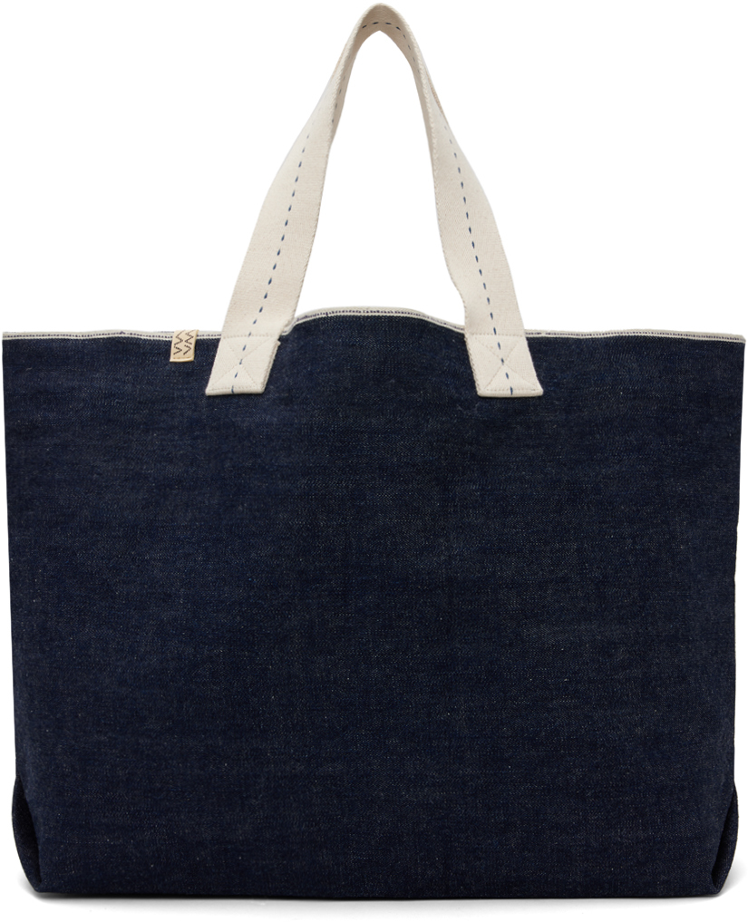 Shop Visvim Indigo Large Comber Tote