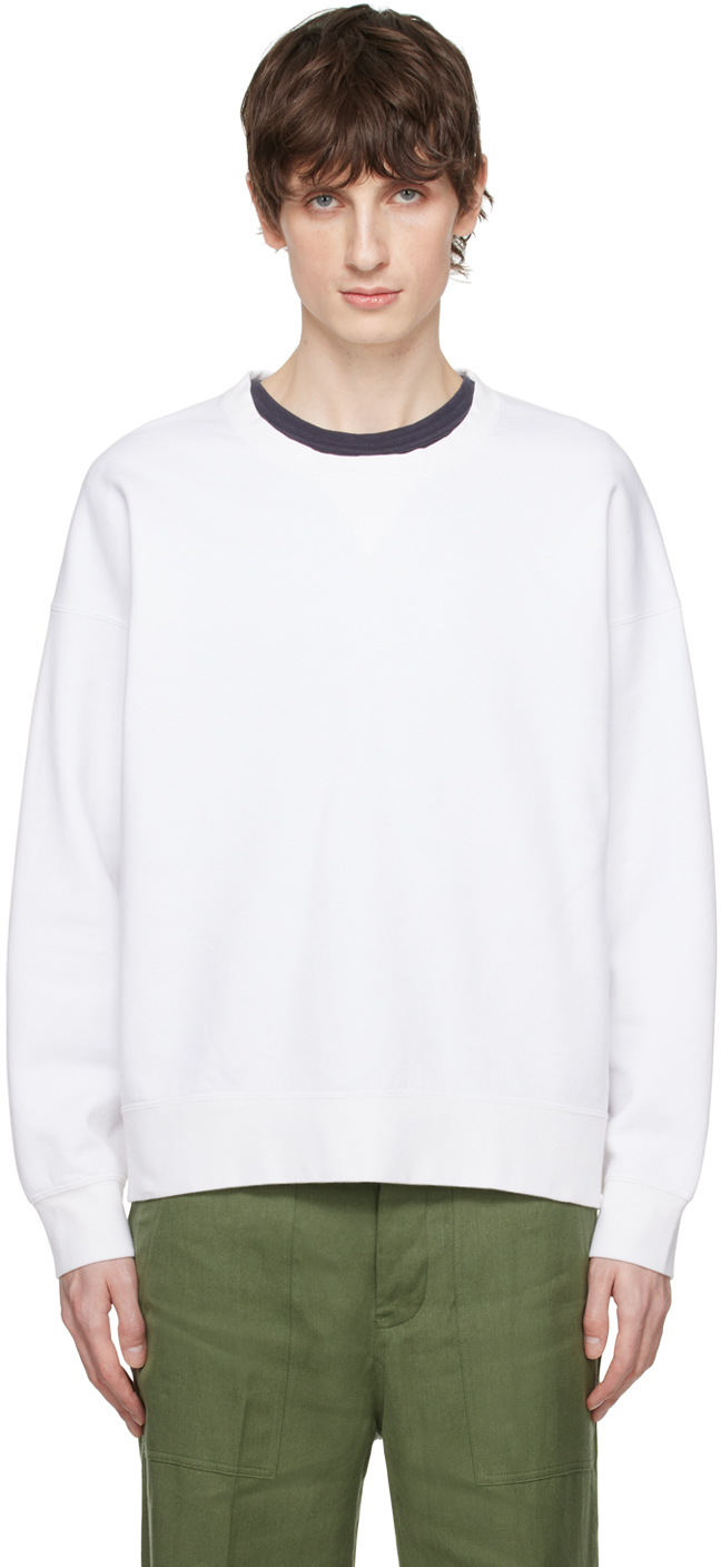 Visvim White Ultimate Jumbo Sb Sweatshirt