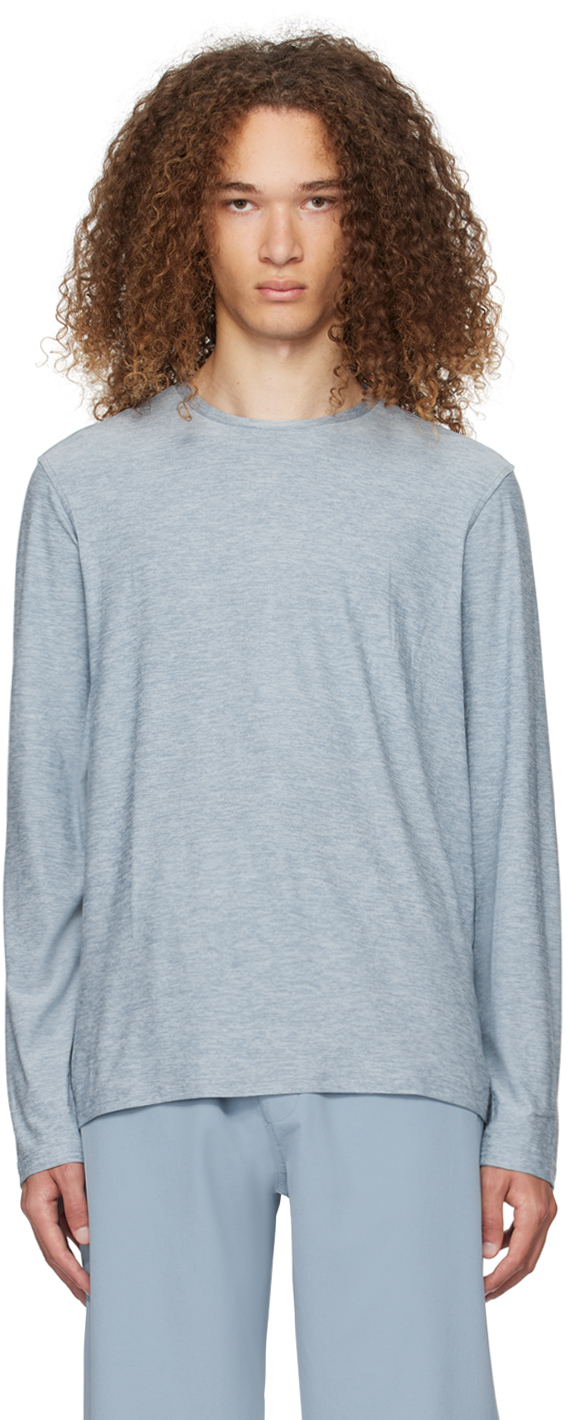 Blue CloudKnit Long Sleeve T-Shirt