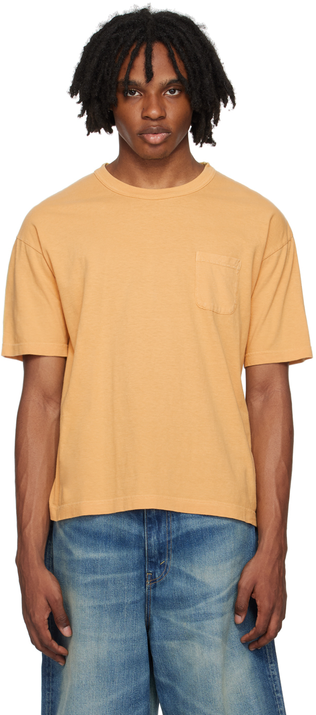 Shop Visvim Yellow Jumbo T-shirt In Mustard