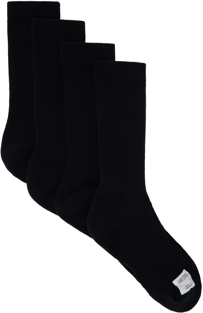 Shop Visvim Black Achilles Socks