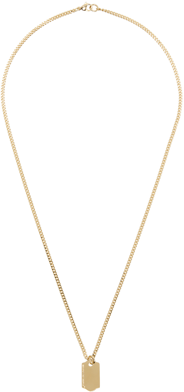 Gold Price Tag Necklace