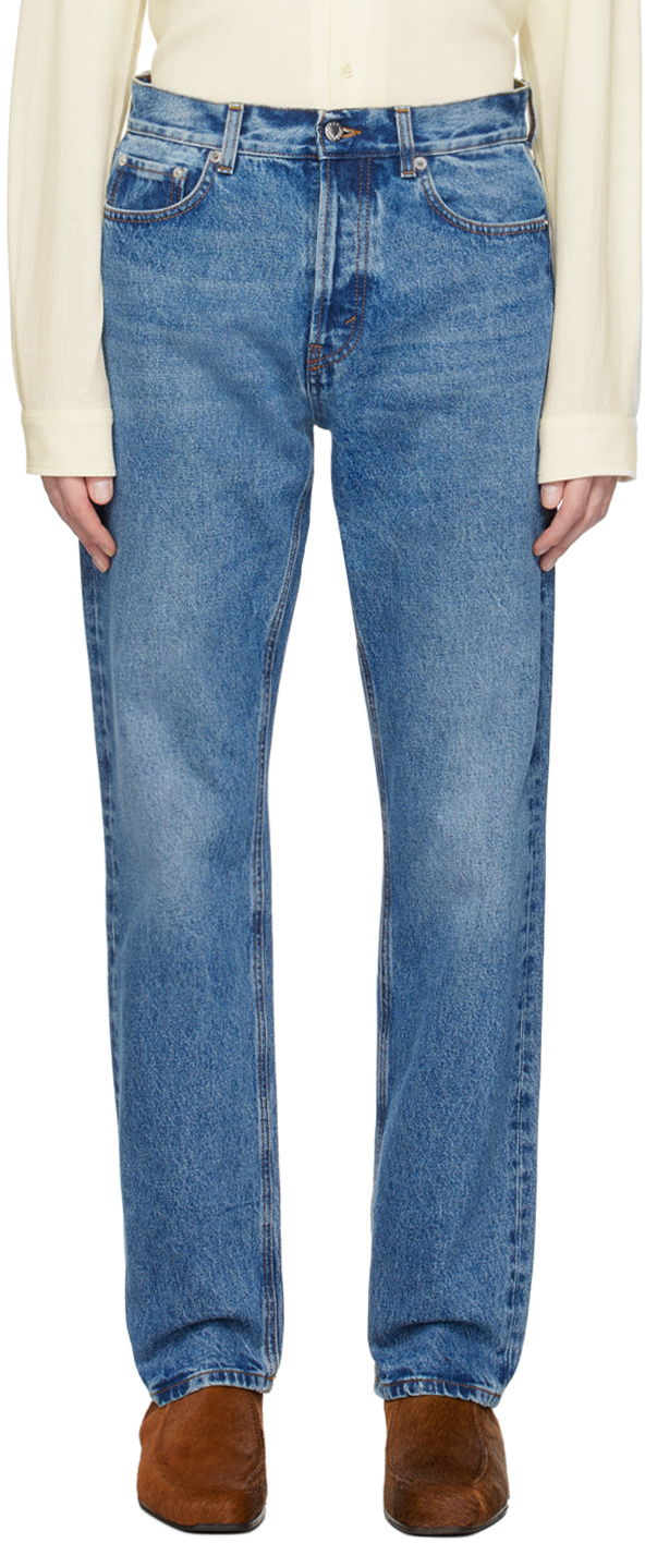Stone Blue Straight Fit Jeans – Bluer