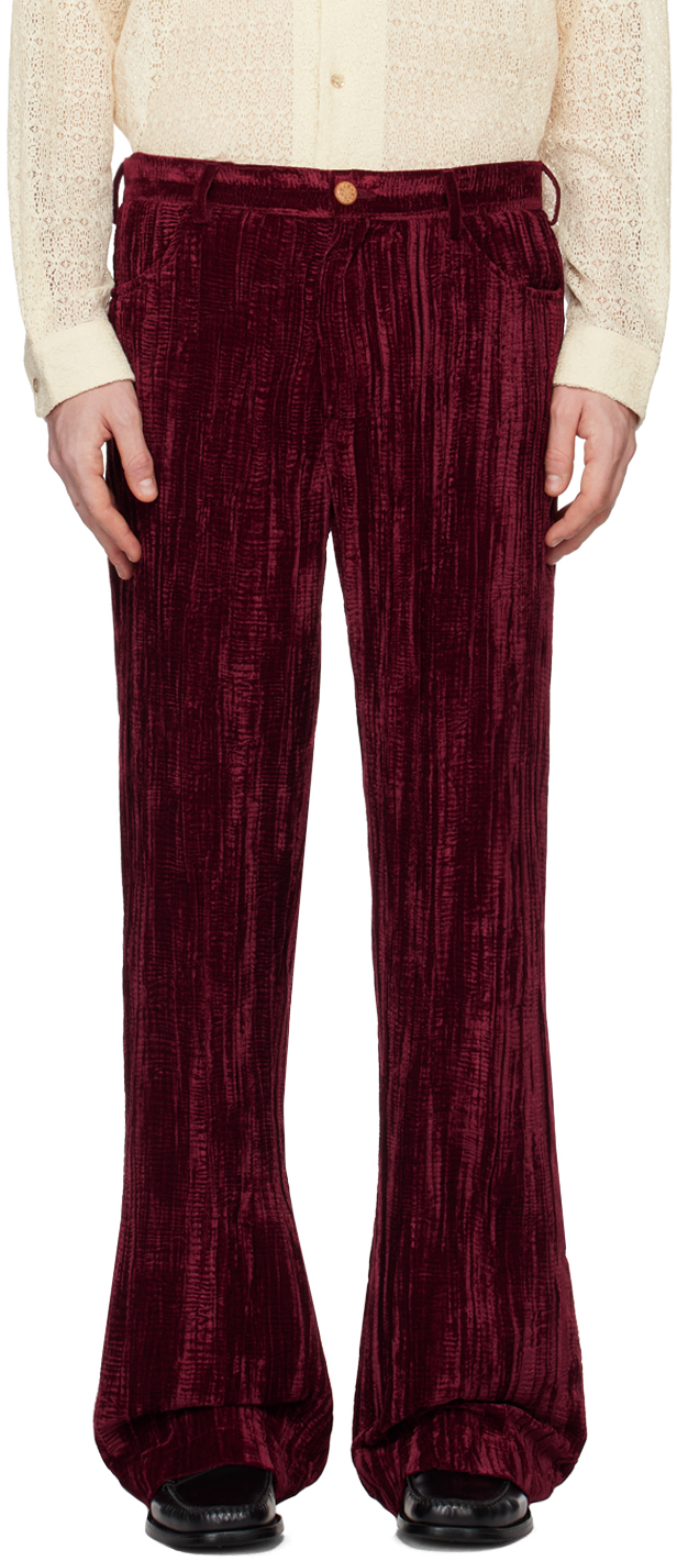 Red Maceo Trousers