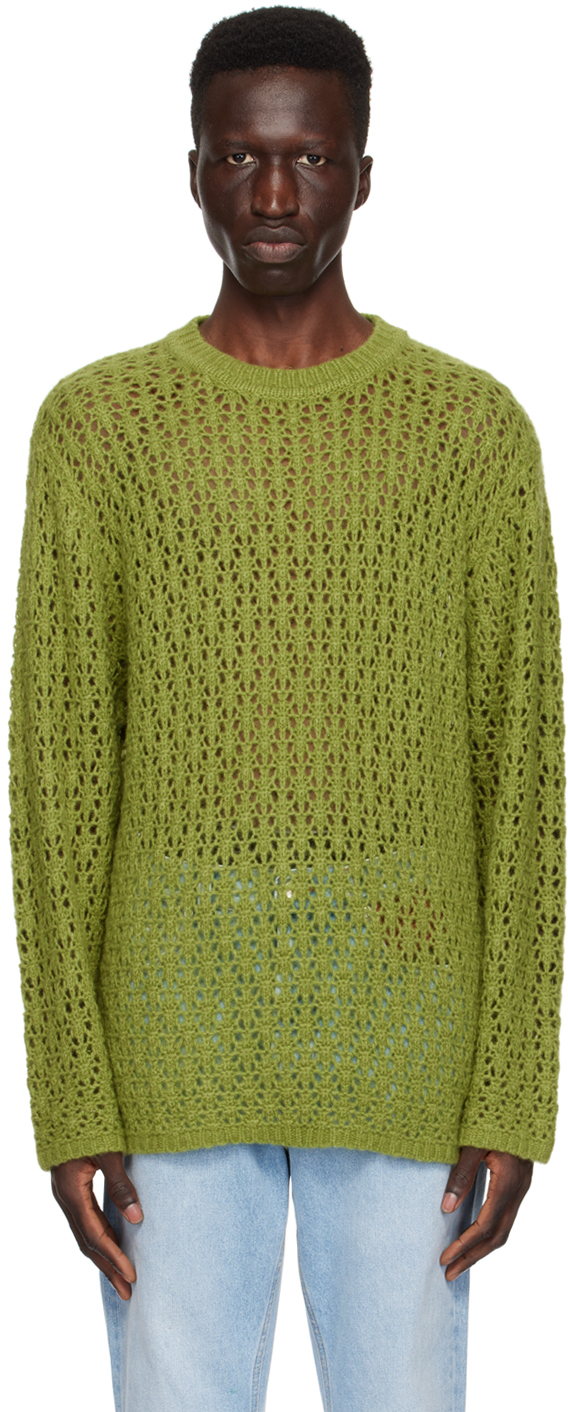 Shop Séfr Green Aki Sweater In Green Cashmere