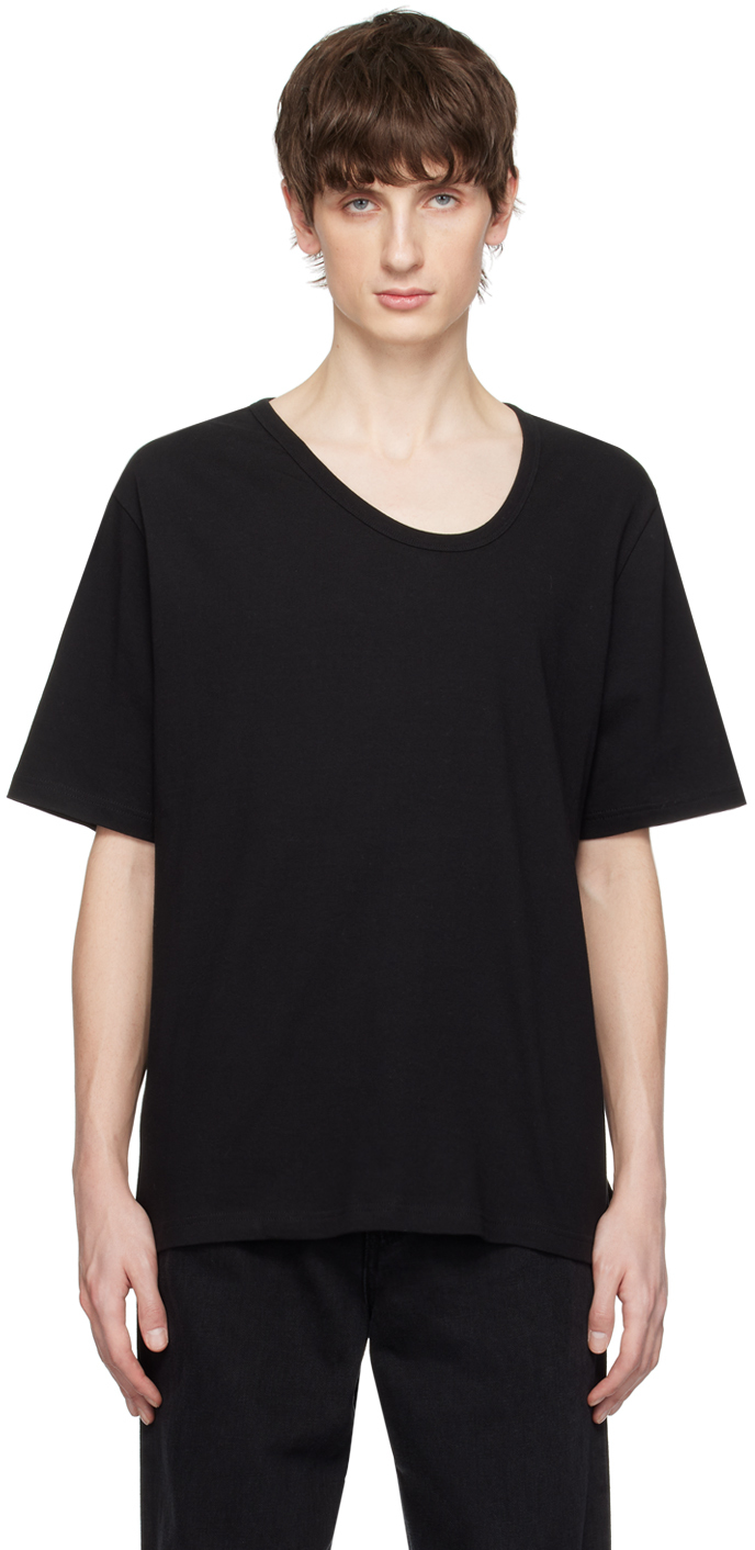 Séfr: ブラック Uneven Tシャツ | SSENSE 日本