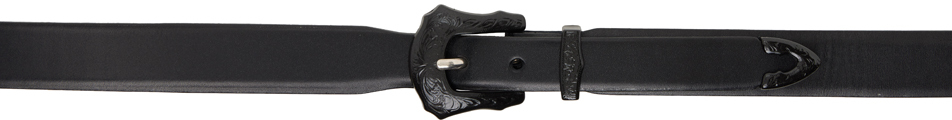 Shop Toga Black Pin-buckle Belt In 26 Black