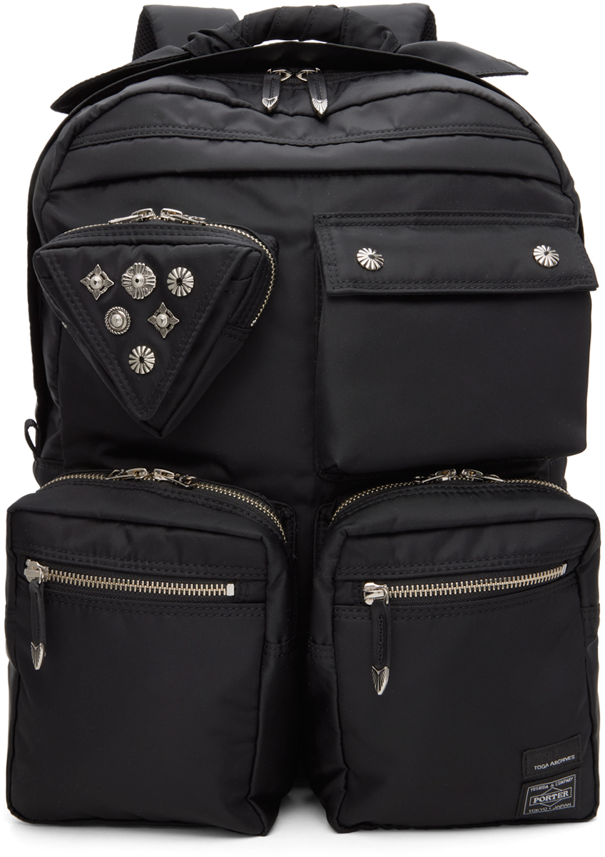 Toga Pulla: Black PORTER Edition Backpack | SSENSE