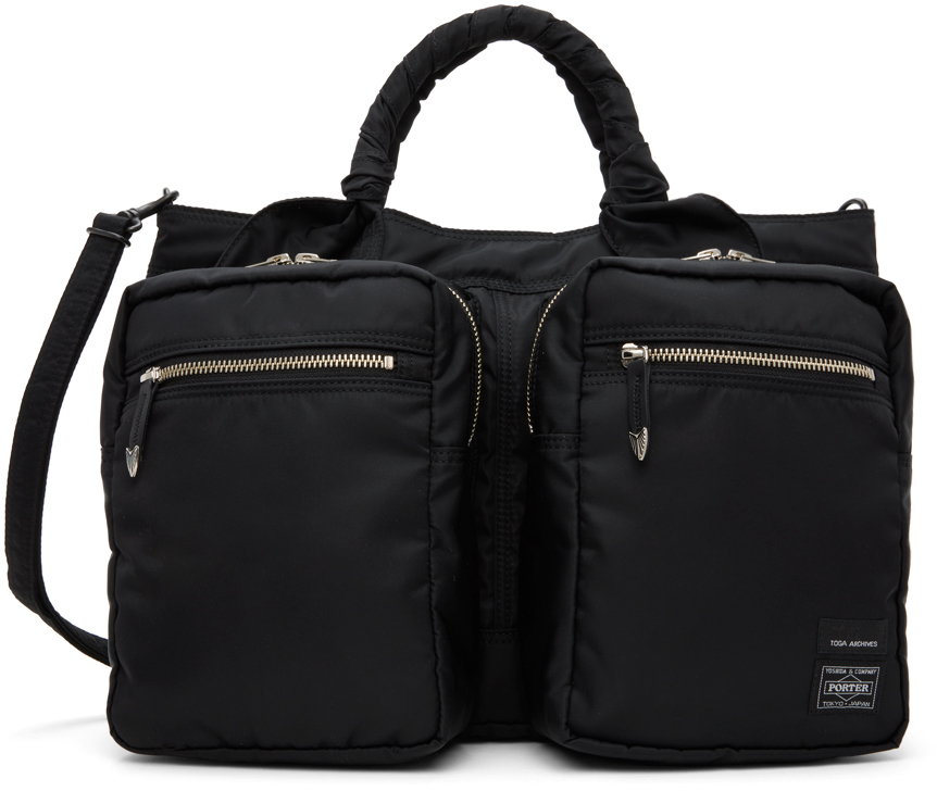 Black PORTER Edition SP Tote Bag by Toga Pulla on Sale