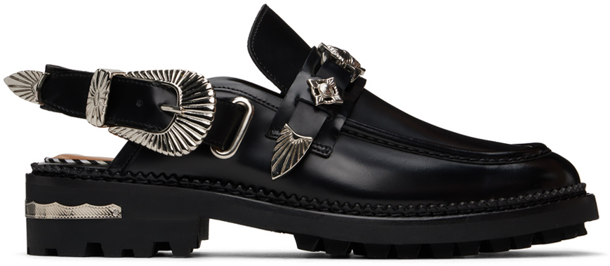 Black Polished Loafers