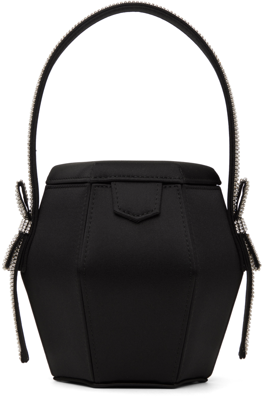 Shop Kara Black Bow Basket Bag