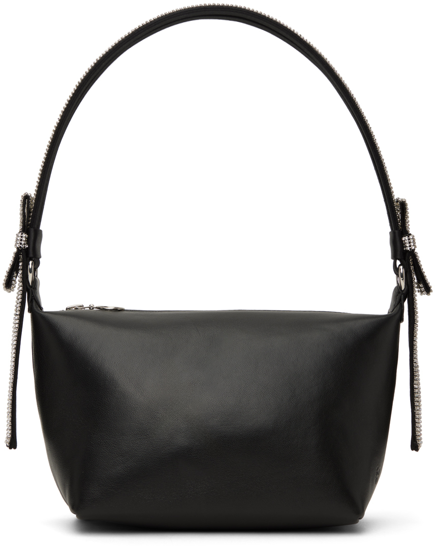 Kara Black Double Bow Shoulder Bag