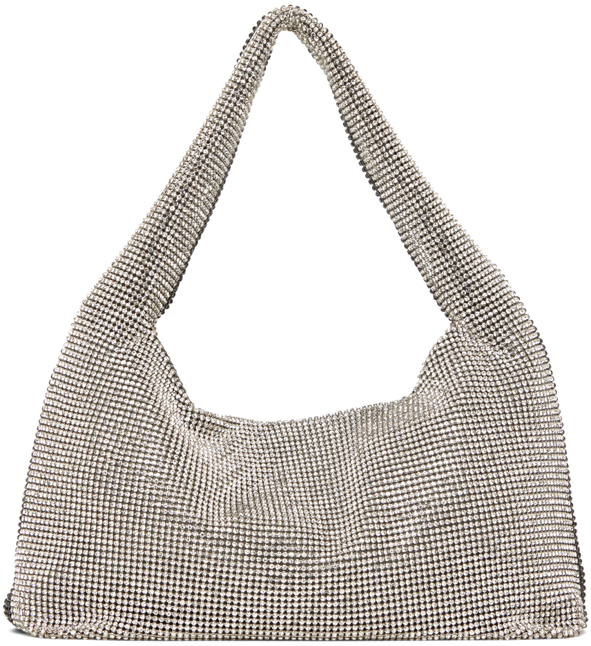 Shoulder bags Kara - Crystal mesh armpit bag - HB2761305WHITE | thebs.com