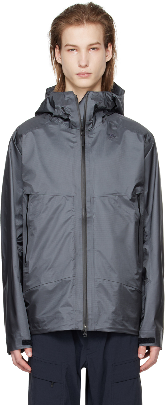 Shop Goldwin Gray Aqua Tect Jacket In Focus Gray