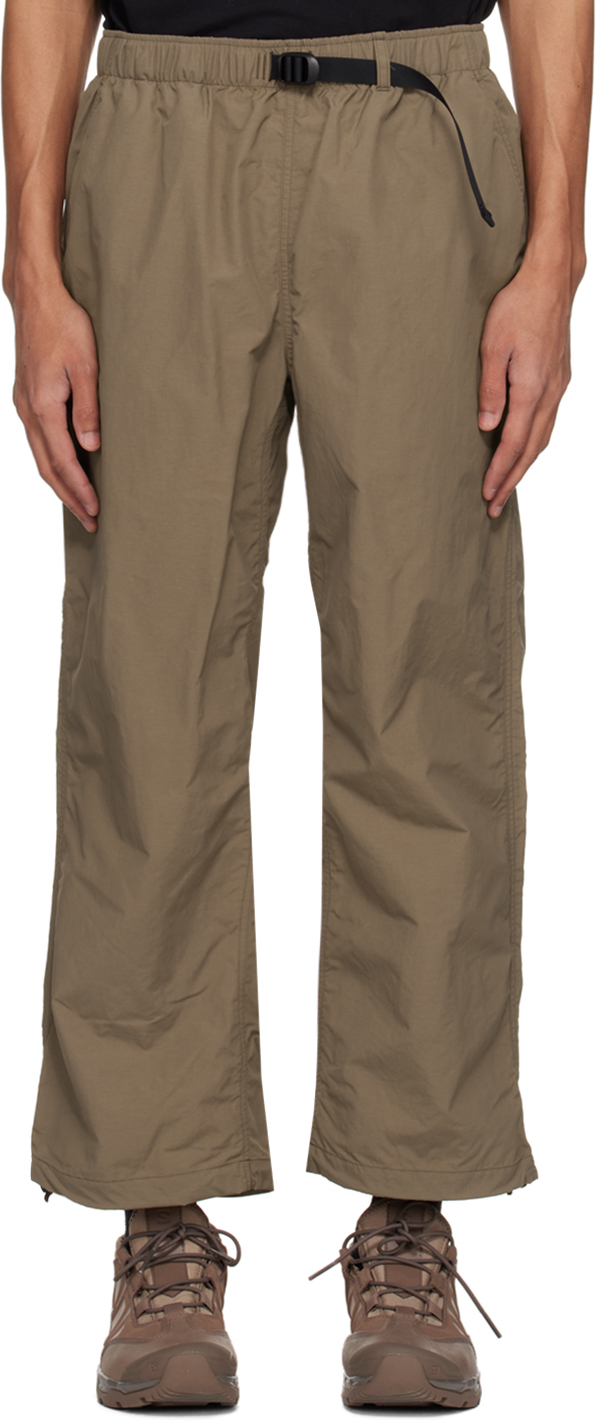 Goldwin Taupe Wind Light Trousers In Desert Taupe