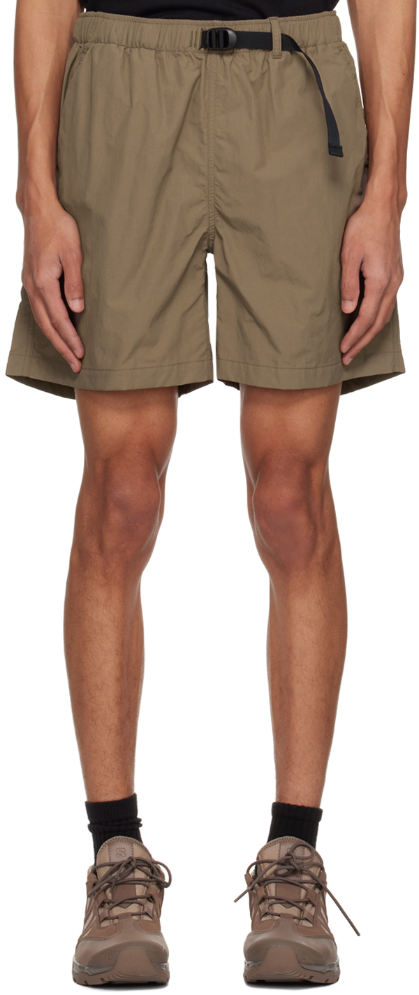 Goldwin Taupe Wind Light Shorts In Desert Taupe