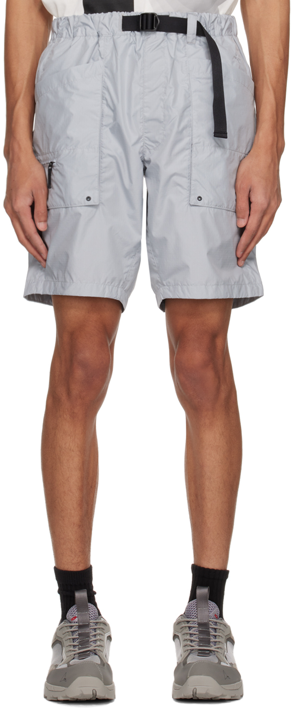 Goldwin Gray Light Shorts In Optic Gray