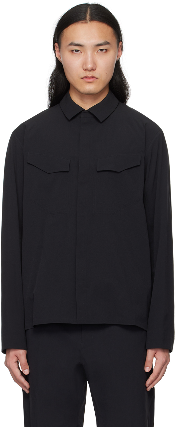 Veilance: Black Field Shirt | SSENSE